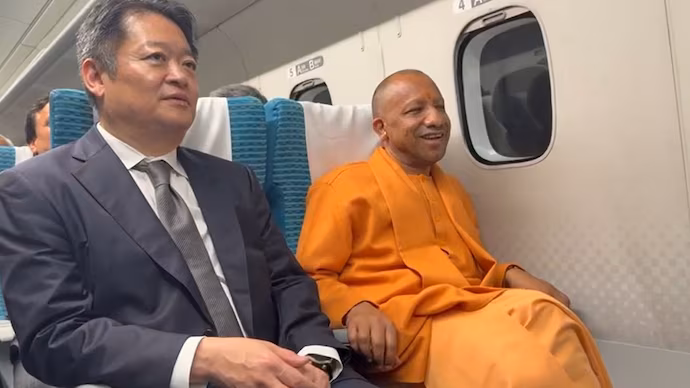 Video: Yogi Adityanath Takes Test Ride On Japan's High-speed Maglev Train 14 Video: Yogi Adityanath takes test ride on Japan's high-speed Maglev train